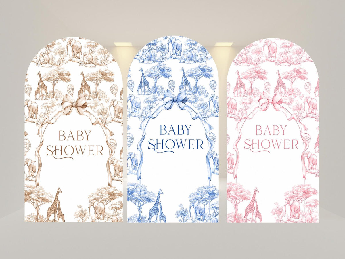 Baby Shower Arch Backdrop Cover | Fabric Backdrop| Ship from USA|Stretch Fabric Backdrop
