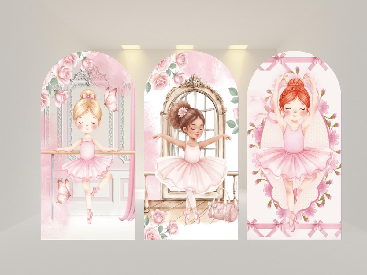 Ballerina Arch Backdrop Cover | Fabric Backdrop| Ship from USA|Stretch Fabric Backdrop