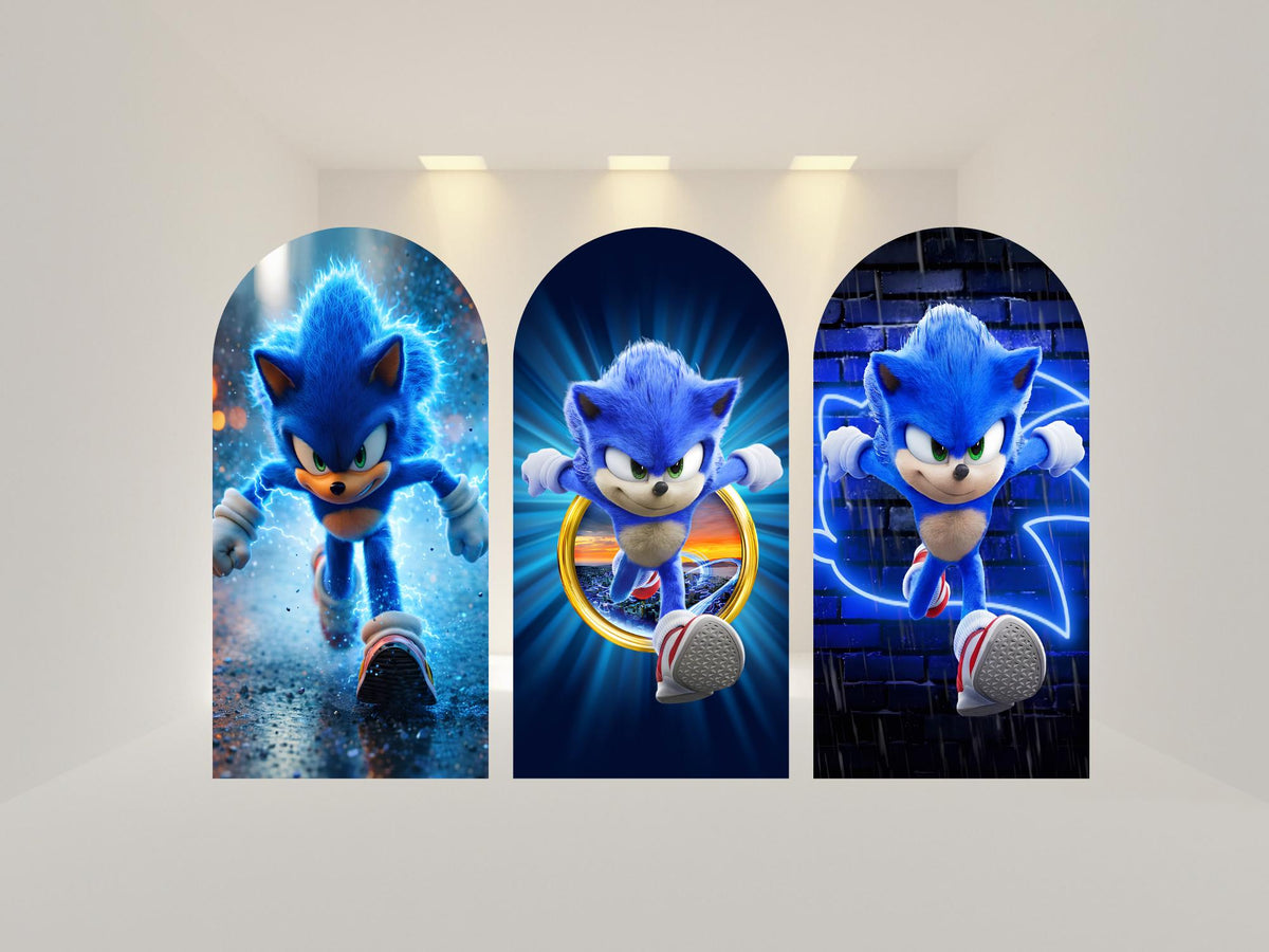 The Hedgehog Arch Backdrop Cover | Polyester Event Backdrop| Ship from USA|Stretch Fabric Backdrop