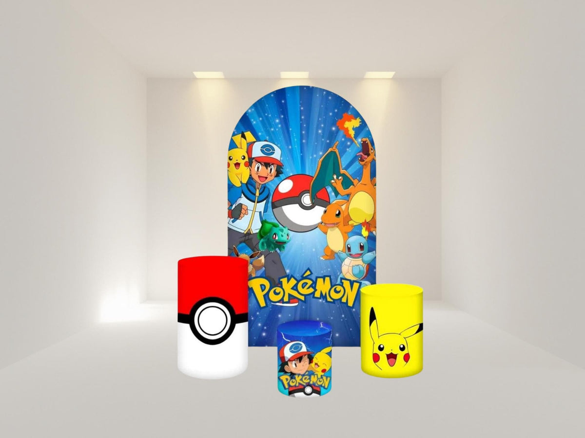 Game Arch Backdrop Cover, Cylinder Covers | Polyester Fabric, High-Resolution Print|Stretch Fabric Backdrop