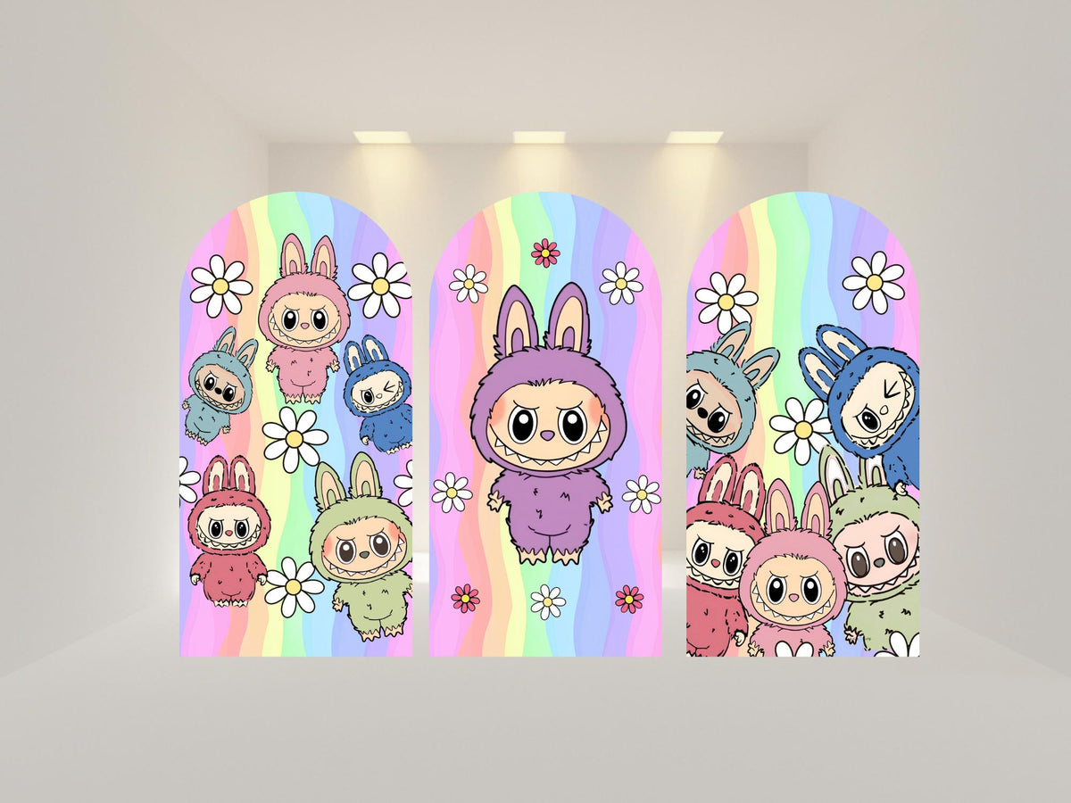 Lab Monsters doll Arch Backdrop Cover | Fabric Backdrop| Ship from USA|Stretch Fabric Backdrop