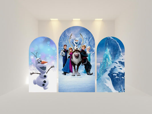 Ice Princess Arch Backdrop Cover | Fabric Backdrop| Ship from USA|Stretch Fabric Backdrop