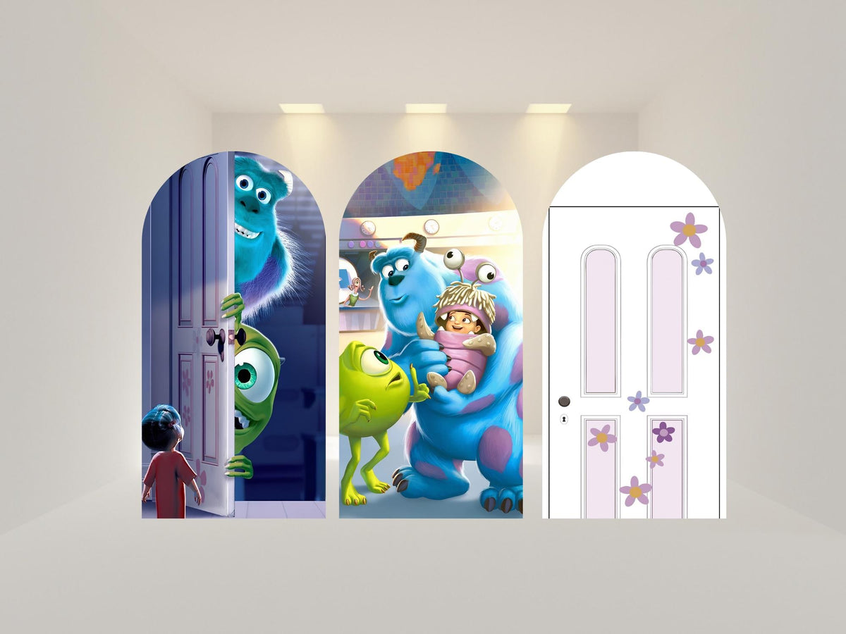 Monsters Arch Backdrop Cover | Fabric Backdrop| Ship from USA|Stretch Fabric Backdrop