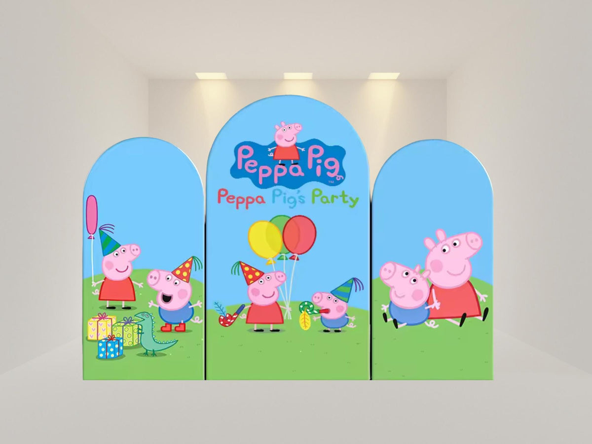 Pig Arch Backdrop Cover | Fabric Backdrop| Ship from USA|Stretch Fabric Backdrop