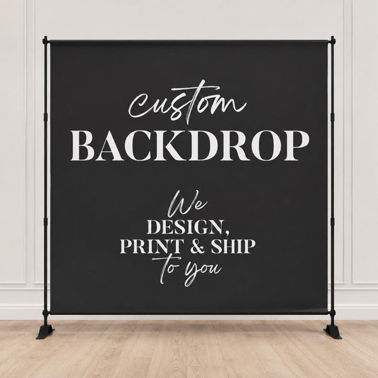 Custom Backdrop Banner, Birthday Party Banner, Event Decor Sign, Photo Booth Backdrop, Background | Fabric Backdrop| Ship from USA
