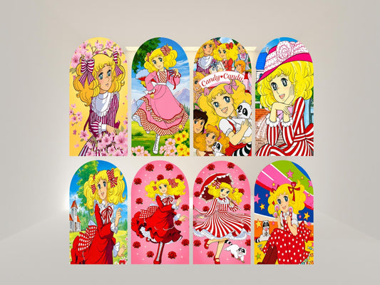 Candy Arch Backdrop Cover | Fabric Backdrop| Ship from USA|Stretch Fabric Backdrop