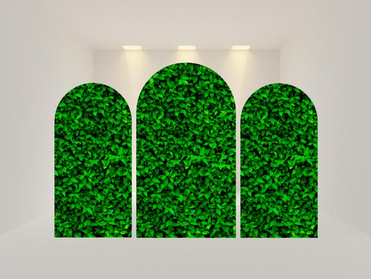 Green leaf Arch Backdrop Cover | Fabric Backdrop| Ship from USA|Stretch Fabric Backdrop