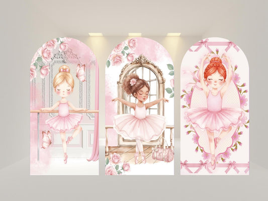 Ballerina Arch Backdrop Cover | Fabric Backdrop| Ship from USA|Stretch Fabric Backdrop