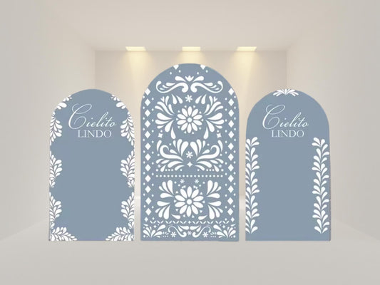 Cielito lindo Arch Backdrop Cover | Fabric Backdrop| Ship from USA|Stretch Fabric Backdrop