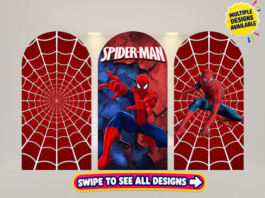 Spider Arch Backdrop Cover | Polyester Event Backdrop| Ship from USA|Stretch Fabric Backdrop